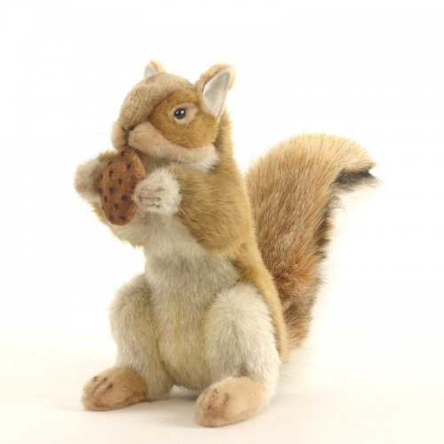 Hansa Red Squirrel with nut 22cm Plush Soft Toy